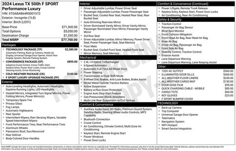 lexus tx hybrid 2024 5TDABAB64RS001572 image lexus tx hybrid 2024 5TDABAB64RS001572 image